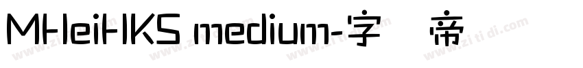 MHeiHKS medium字体转换